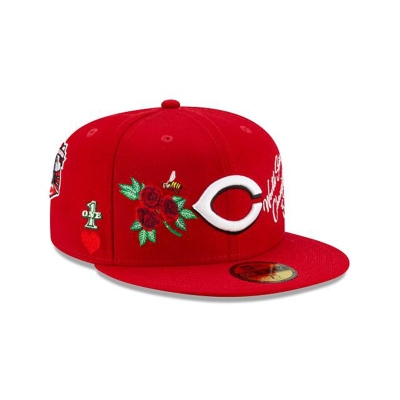 Cincinnati Reds Gorra | New Era MLB Icon 59fifty Fitted Cap Mexico - Rojos